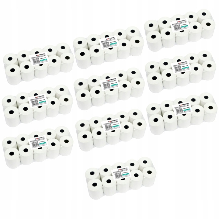 Set 10 role hartie termica Emerson 80x30mm 55g/m2