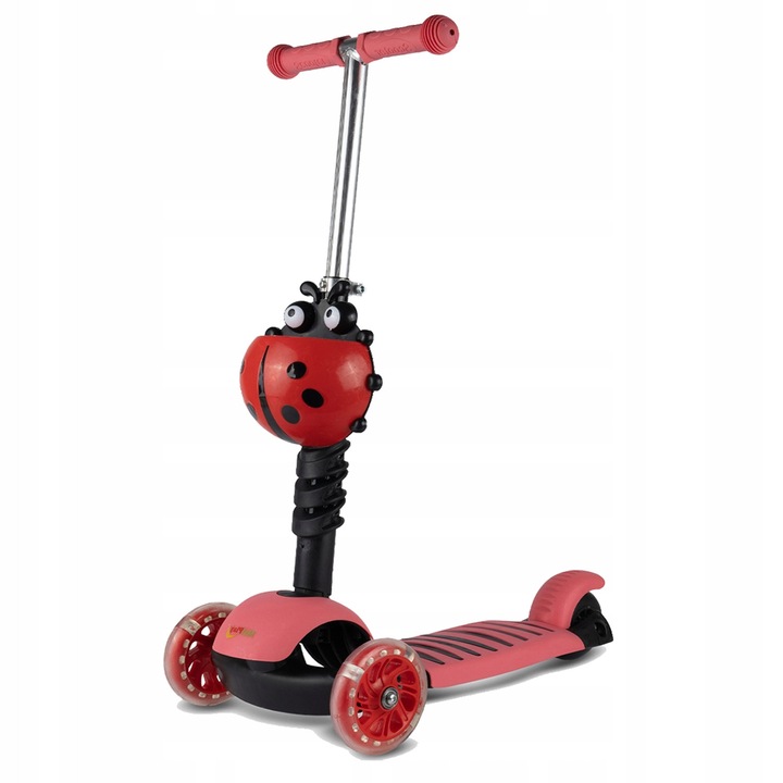 3 kerekű Stator LED roller, állítható, piros, 55x25cm