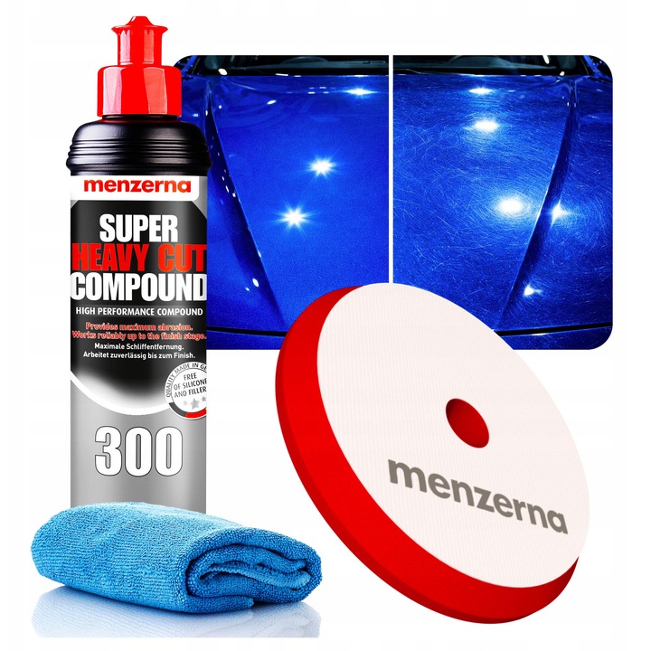 Menzerna SHCC 300 polírpaszta 250ml, 150mm vágókorong
