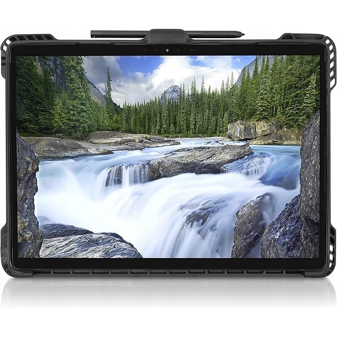 Husa Dell RG1322C pentru Latitude 7320, protector TPU amortizor, suport integrat, curea de mana si curea de umar detasabila, negru, 1 buc