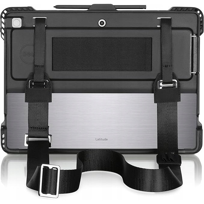 Husa Dell RG1322C pentru Latitude 7320, protector TPU amortizor, suport integrat, curea de mana si curea de umar detasabila, negru, 1 buc