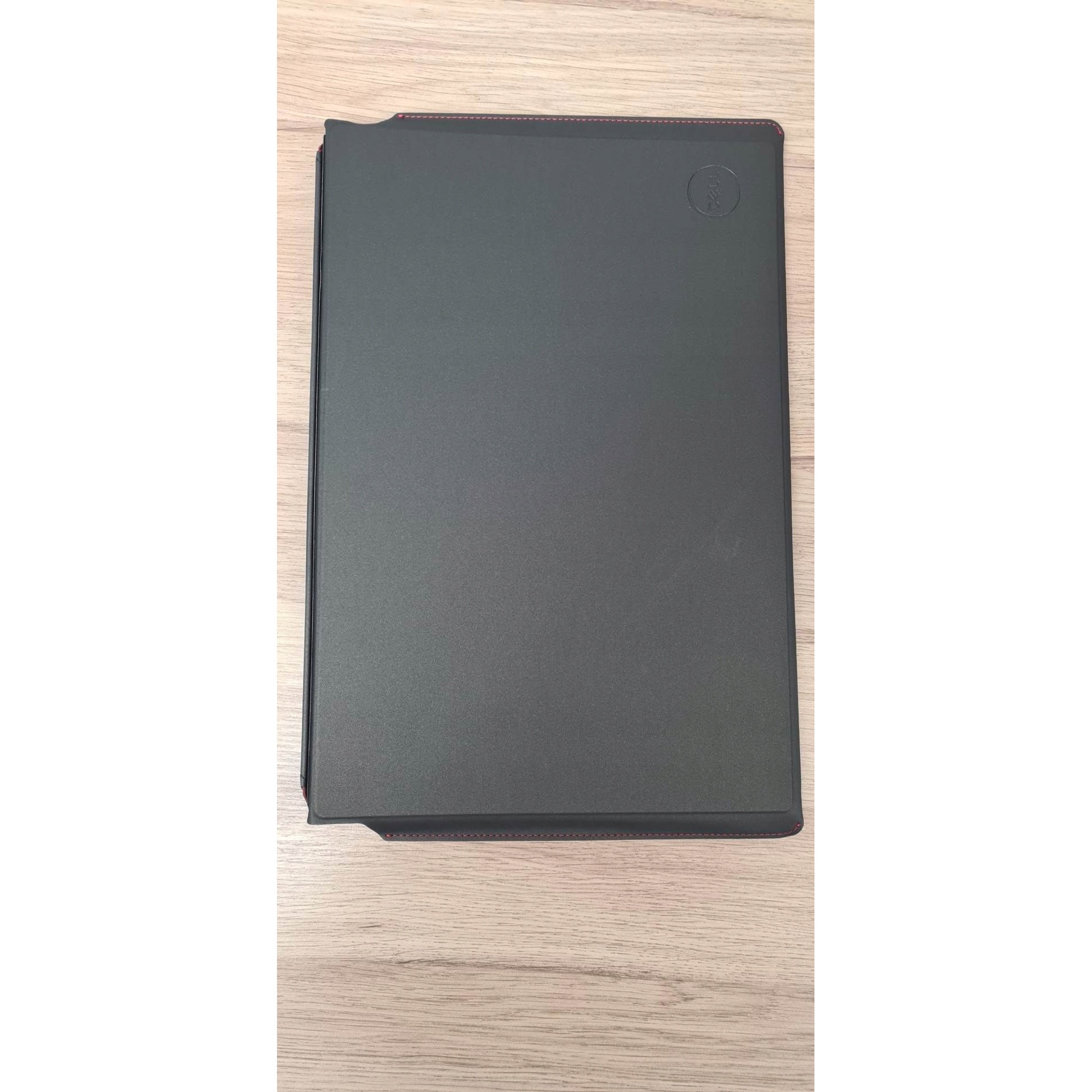 Dell, husa pentru laptop din textil, cu inchidere magnetica si captuseala moale, Premier Sleeve 15 (PE1521VL), negru cu accente rosii, 15 inch