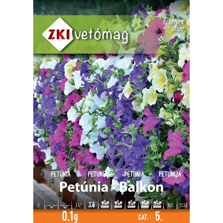 Vetőmag ZKI 5. kategória Petúnia-balkon