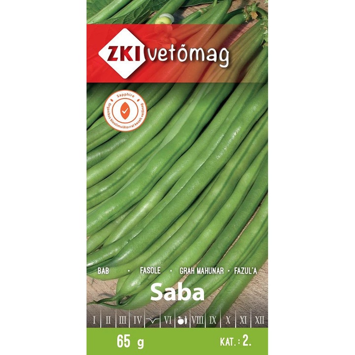 Vetőmag ZKI Bokorbab / Saba 65 gr