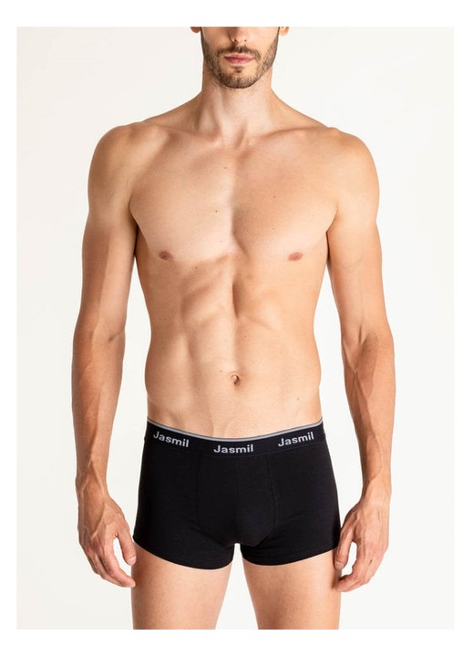 Jasmil - Ferfi boxeralso, Fekete, 92% pamut, 8% elasztan, Fekete
