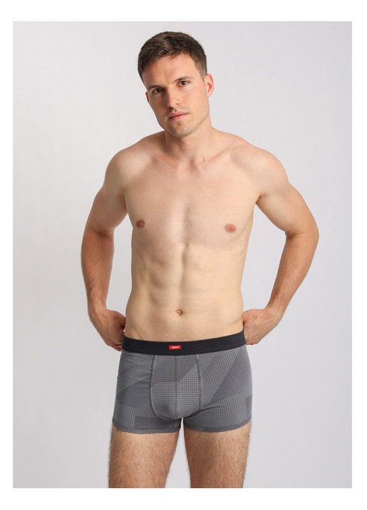 Jasmil - Ferfi boxeralso, Szurke, 92% pamut, 8% elasztan, Szürke