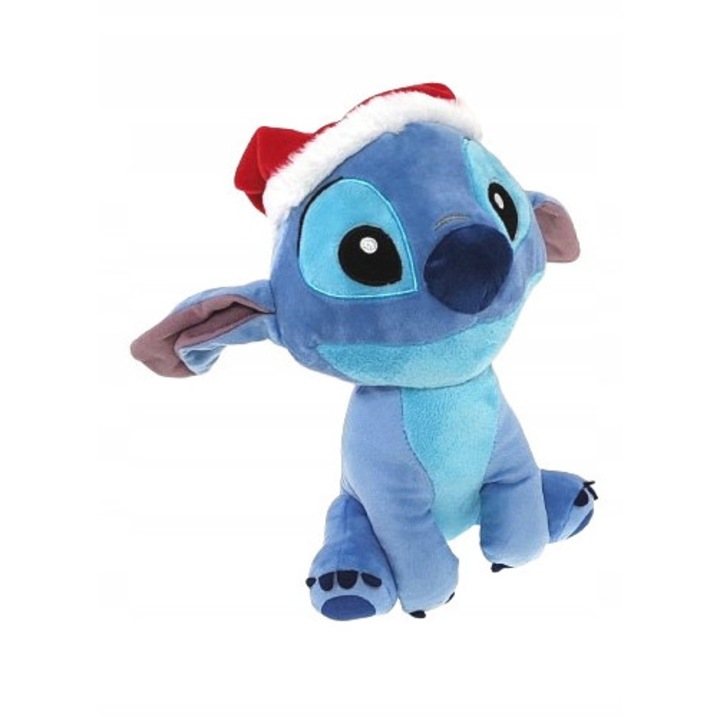 Simba Disney Stitch plüssjáték, puha, ünnepi dizájnnal és sapkával, többszínű, 23 cm