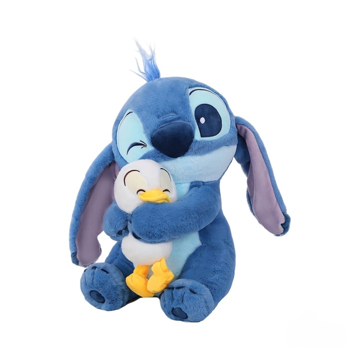 Jucarie de plus Virtual Trend®, Stitch cu Rata, 35cm, Albastru
