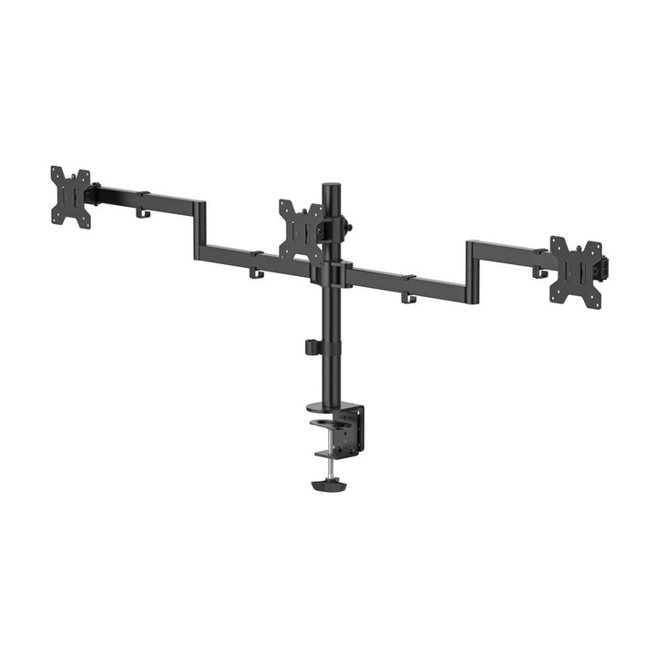 Стойка HAMA за 3 монитора, регулируема височина, 13" - 27" HAMA-220899