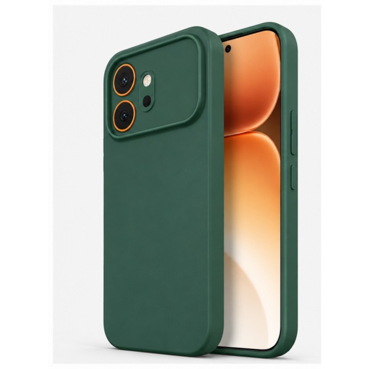 Husa Upzz® Slim New Compatibila Cu Honor 600, Silicon Soft Slim Anti Amprente, Protectie La Camera, Verde