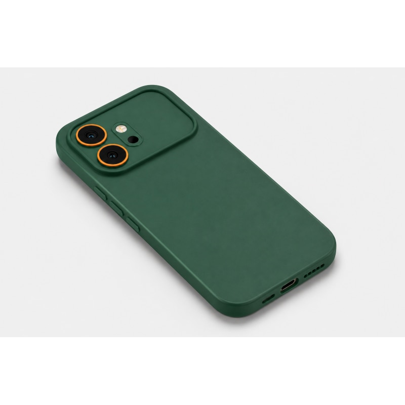 Husa Upzz® Slim New Compatibila Cu Honor 600, Silicon Soft Slim Anti Amprente, Protectie La Camera, Verde