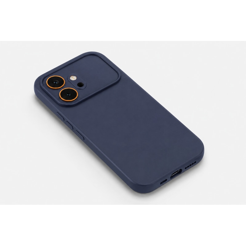 Husa Upzz® Slim New Compatibila Cu Honor 600, Silicon Soft Slim Anti Amprente, Protectie La Camera, Albastru Navy