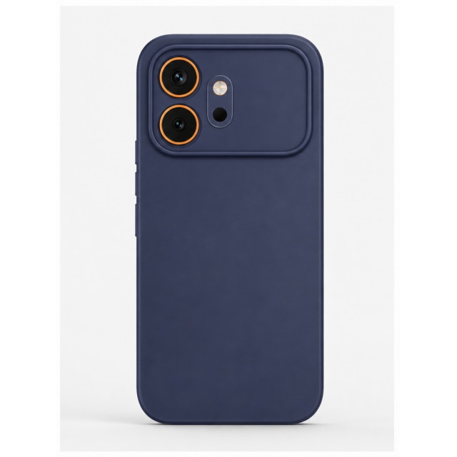 Husa Upzz® Slim New Compatibila Cu Honor 600, Silicon Soft Slim Anti Amprente, Protectie La Camera, Albastru Navy