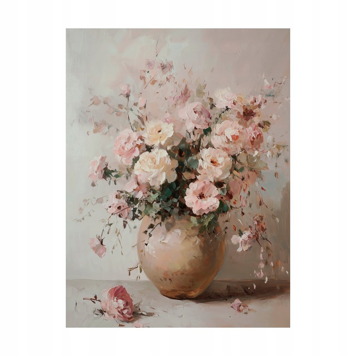 Картина върху платно Styler Petal Harmony, 60x80 см, многоцветна