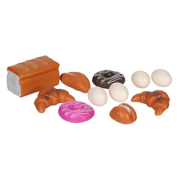 Set Alimente Artificiale Plastic Mic Dejun 11 Piese Copii