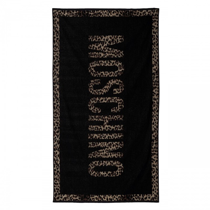 Плажна кърпа Moschino Jacquard памук 160x90см бяла
