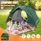 Cort De Camping Automat, Cort Pop-Up, Cort Instantaneu Automat Pentru 2-3 Persoane, Usor, Impermeabil, Usor De Instalat Pentru Camping In Aer Liber, Drumetii, Alpinism, Include Geanta De Transport