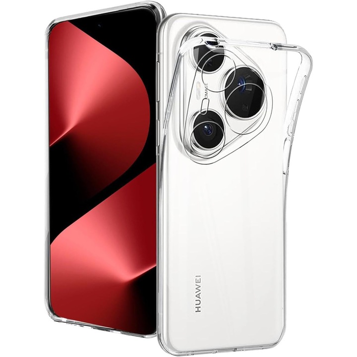 Husa pentru Huawei Pura 80 Pro, Anti-Shock 1.5mm, cu protectie lentile, transparenta