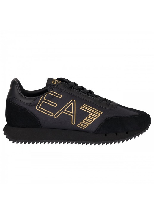 Pantofi sportivi, EA7, model X8X101 XK257, negru, piele de cea mai inalta calitate, confortabili, 46.5 EU