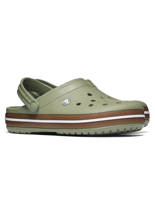Crocs Crocband papucs, zöld, szintetikus anyag