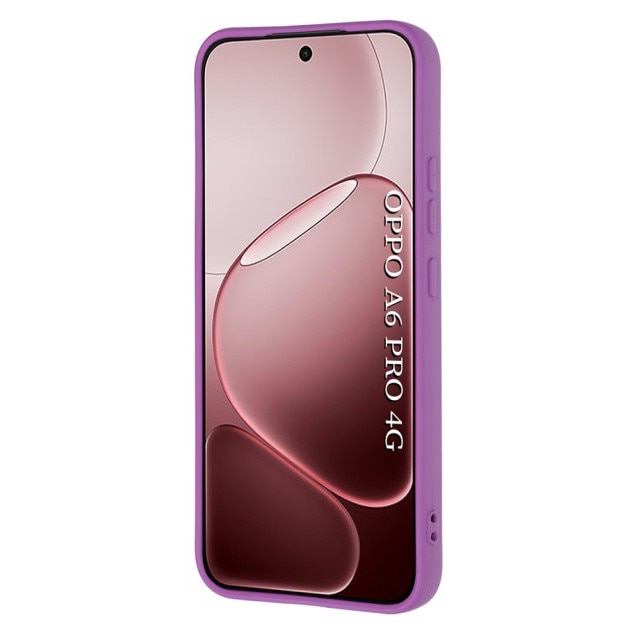 Husa Upzz® SoftFlex Pentru Oppo A6 Pro 4G / A6 Pro 5G, Silicon Soft, Protectie La Camera, Alcantara La Interior, Purple