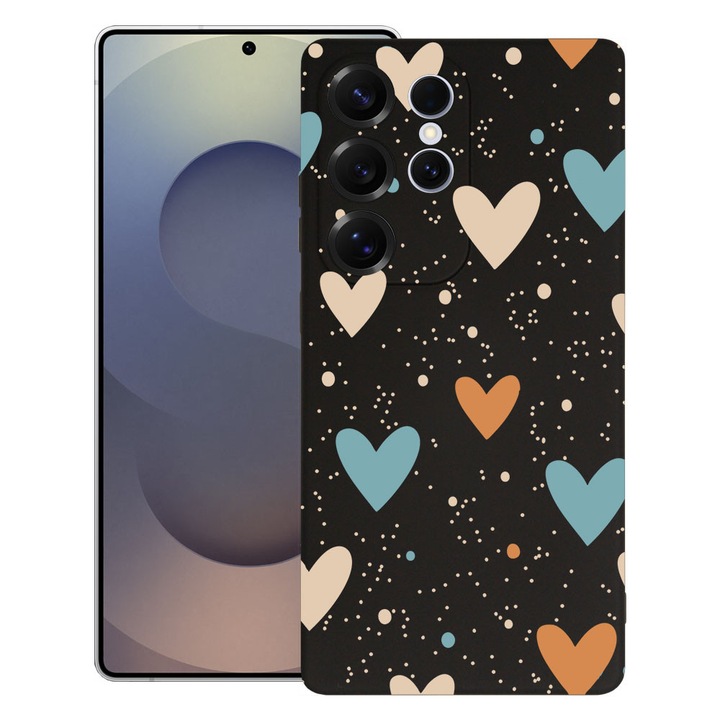 BestCase® Husa TPU Ultra Slim Compatibila cu Samsung Galaxy S26 Ultra, Cute Love Pattern, Protectie Camera, Rezistenta la uzura, 3145695 B 2090