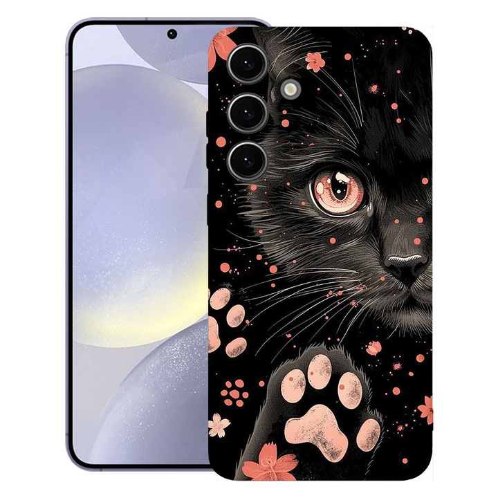 BestCase® Husa TPU Ultra Slim Compatibila cu Samsung Galaxy S26, Black Cat, Protectie Camera, Rezistenta la uzura, 3145692 B 2014