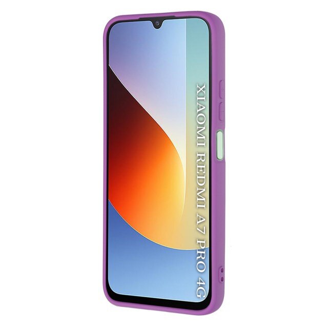 Husa Upzz® SoftFlex Compatibila Cu Xiaomi REDMI A7 PRO, Silicon Soft, Protectie La Camera, Alcantara La Interior, Purple