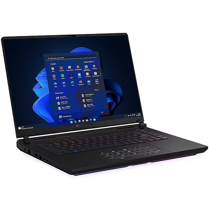 Laptop ASUS ROG Strix SCAR 16 G635LW-U9644X, Intel Core Ultra 9-275HX, 16 inch, RAM 32 GB, SSD 4 TB, GeForce RTX 5080 Laptop GPU, Windows 11 Pro, Negru
