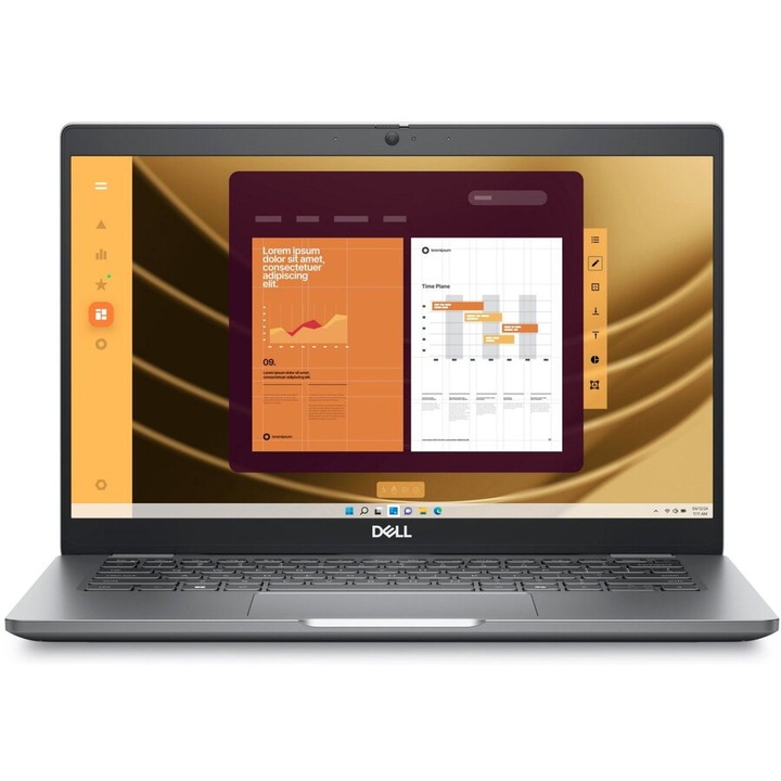 Dell Laptop DELL Latitude 5350, Intel Core Ultra 5 135U, 13,3, ecran tactil, 32GB RAM, 512GBm Windows 11 Pro, Gri - imagine 1