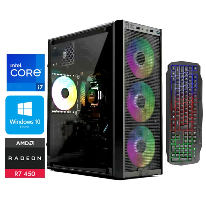 PC Gaming KIDS OK 3-7 Ani Intel ® I7 2600, Video ATI Radeon® R7 450 4GB RAM, 16 GB RAM, 500GB Hdd, opt