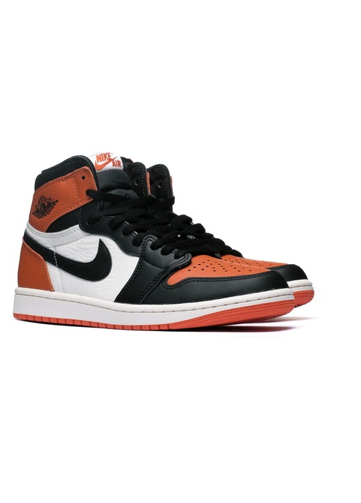 Мъжки кецове, Nike, Air Jordan 1 Retro High OG, естествена кожа, черно/оранжево