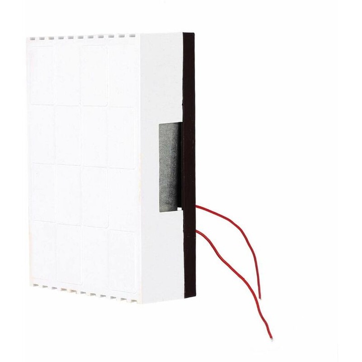 Sonerie mecanica cu fir, carcasa ABS, alb, 15x9.5x4.5cm