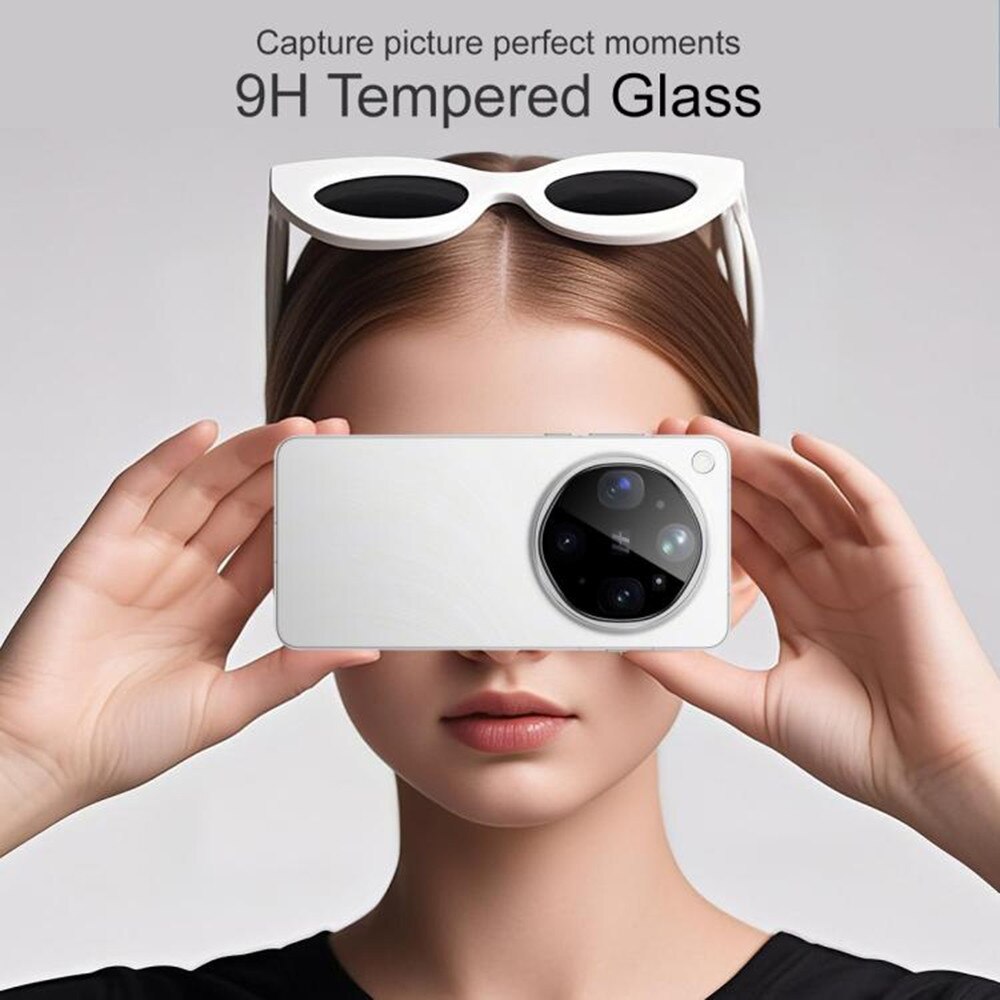 Folie de protectie camera pentru Oppo Find X9 Ultra din sticla securizata, Full Cover, Rezistenta 9H, Anti-Zgarieturi, montare usoara - negru