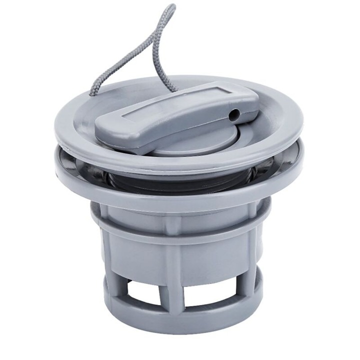 Supapa aer barca PVC gri 6.5x4.2x5cm set