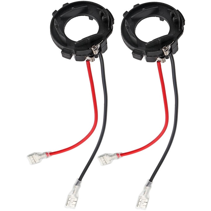 Adaptor LED far auto H7, set, negru, plastic, MK7