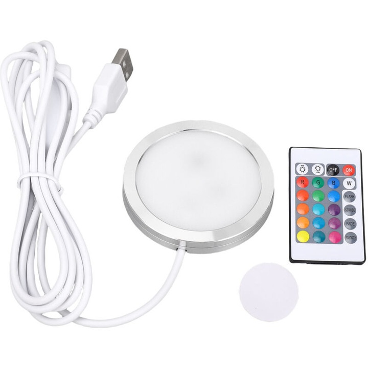 Kit lampa LED pentru imprimanta 3D, 16 culori RGB, telecomanda, reglabil, USB