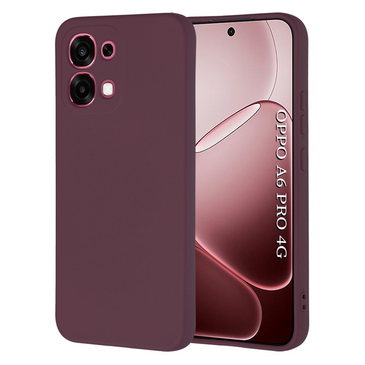 Carcasa de protectie pentru Oppo A6 Pro 4G / Oppo A6 Pro 5G, bordo