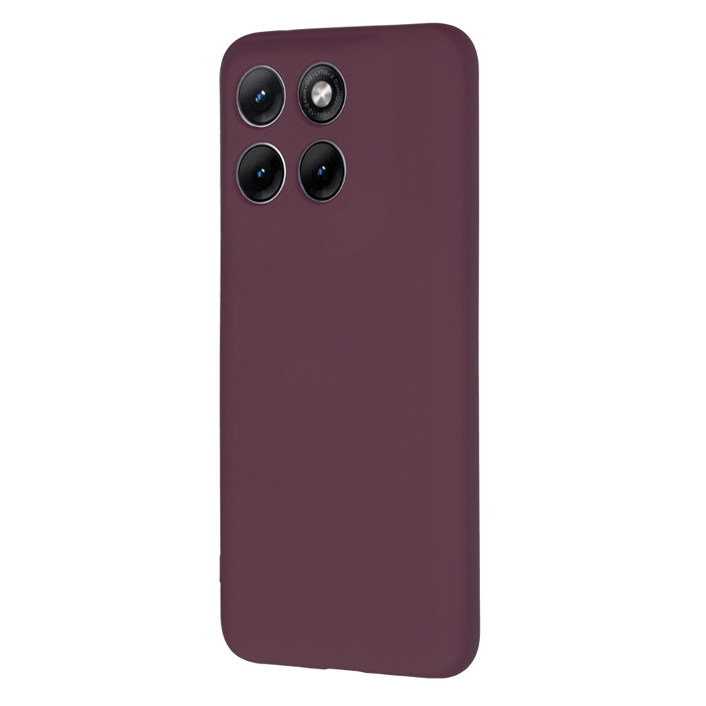 Husa pentru Motorola Edge 70 Fusion - Techsuit SoftFlex - Plum Red