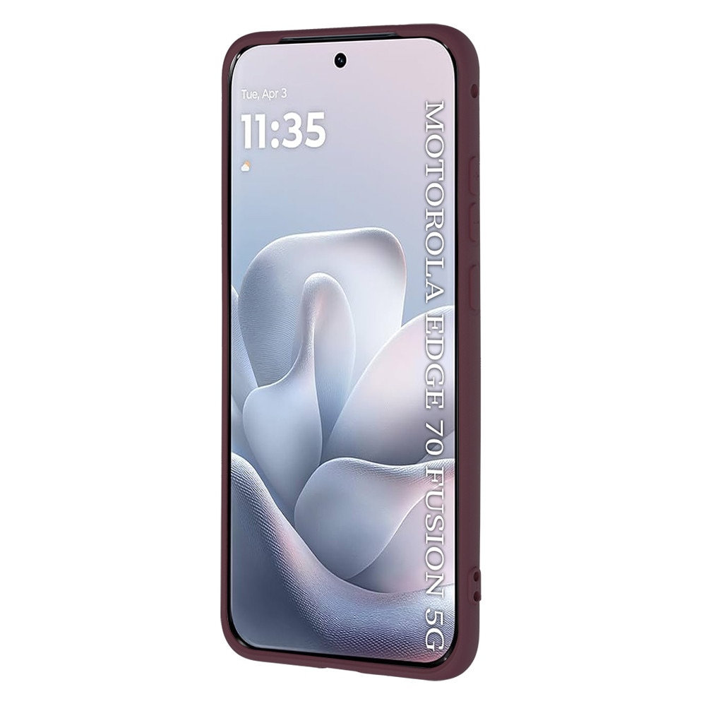 Husa pentru Motorola Edge 70 Fusion - Techsuit SoftFlex - Plum Red