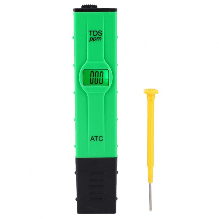 Tester portabil TDS apa, precizie inalta, afisaj digital, 110g