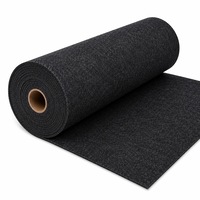 Fetru Pasla tip Mocheta Antracit, fata neteda fara fir, produs in Italia, grosime 2,5 mm, rola 2 ml x 1 m latime - tapiterie auto si camper, covor evenimente, proiecte handmade
