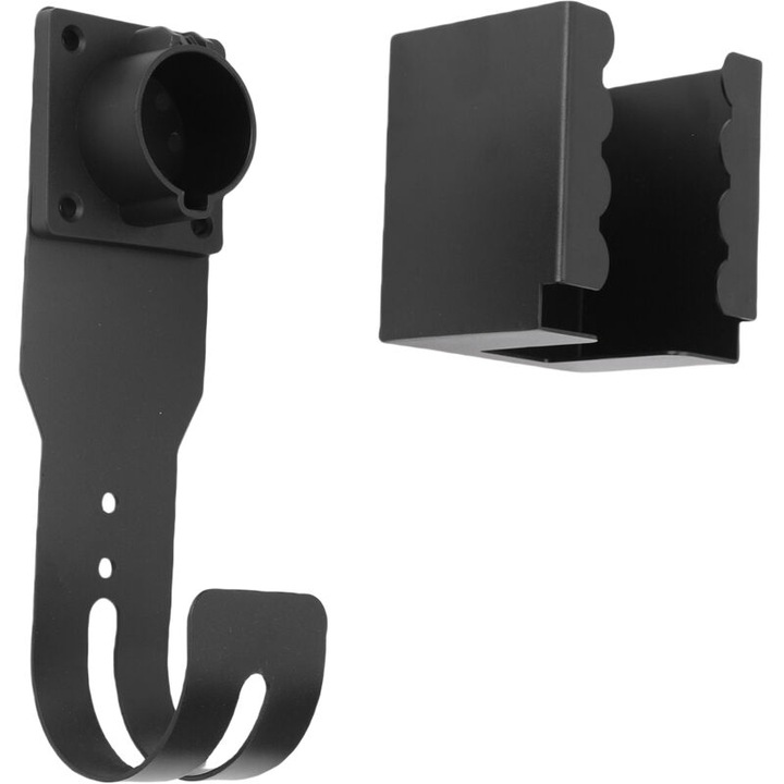 Suport perete pentru incarcator vehicul electric, otel carbon, rezistent, 24.5x7.5cm