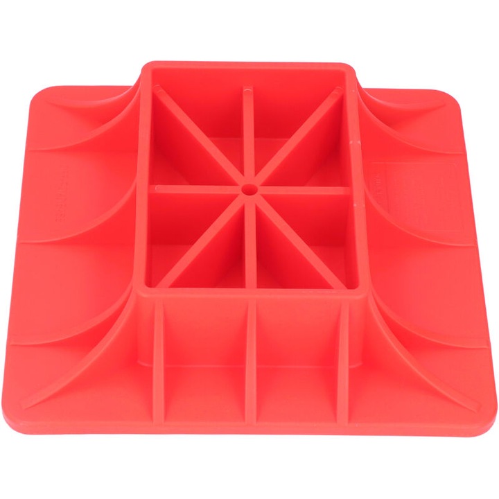 Baza ridicare auto, nylon rosu, rezistenta, 25x25cm