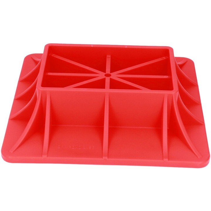 Baza ridicare auto, nylon rosu, rezistenta, 25x25cm