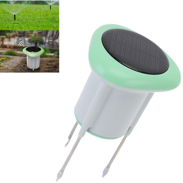 Senzor sol pentru sol, termometru si higrometru, wireless Zigbee, solar, IP66, 8.6x8.6x14.6cm