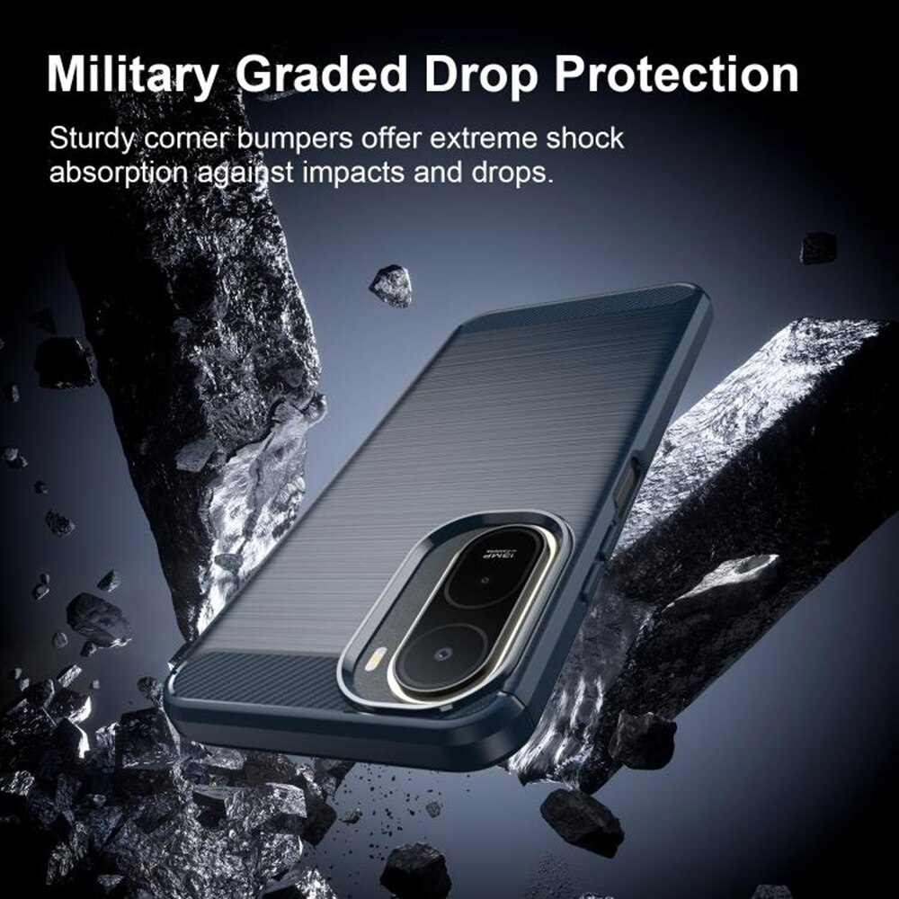 Husa pentru Xiaomi Redmi A7 Pro 4G - Techsuit Carbon Silicone - Blue