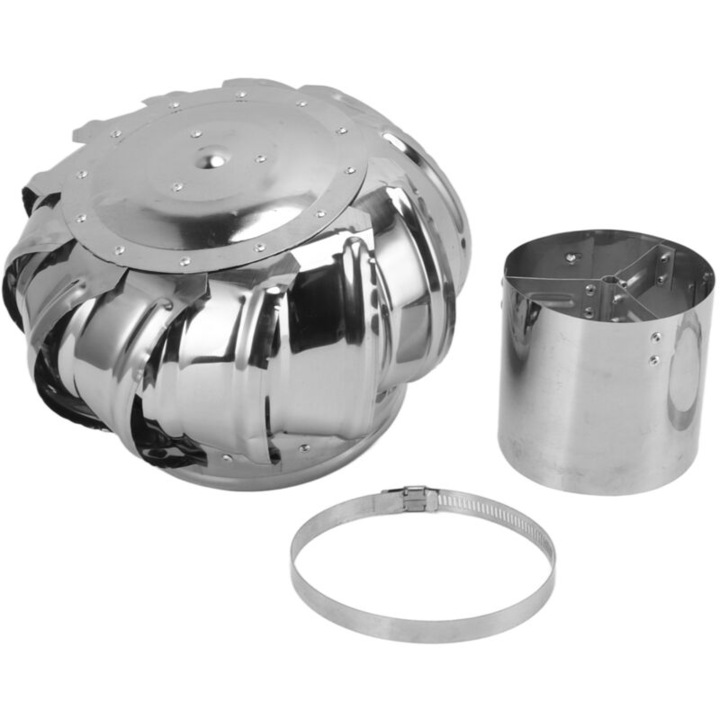 Rozsdamentes acél automata csendes tetőventilátor 210g