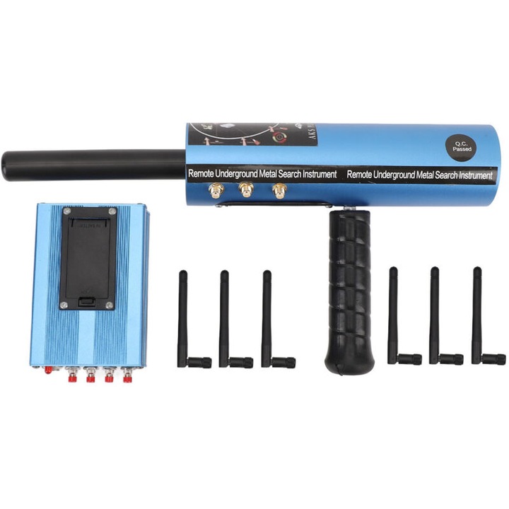 Detector metal, adancime 30m, raza 1200m, sensibil aur argint, 32.5x16.5cm