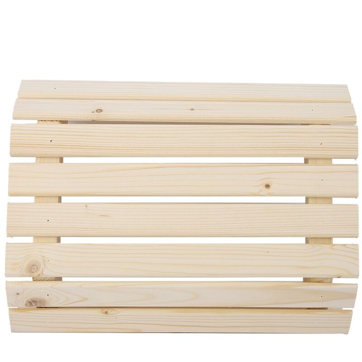 Abajur lemn pentru sauna, rezistent la temperaturi inalte, 30cm, natural